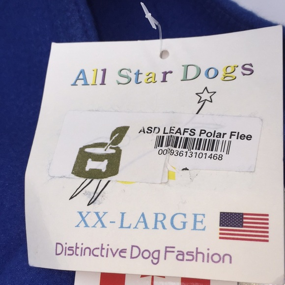 NHL Toronto Maple Leafs Dog Pet Fleece Blue Hoodie Sweater Size XX-Large - Picture 4 of 12